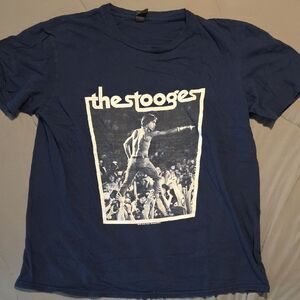 The Stooges Blue Graphic T-Shirt
